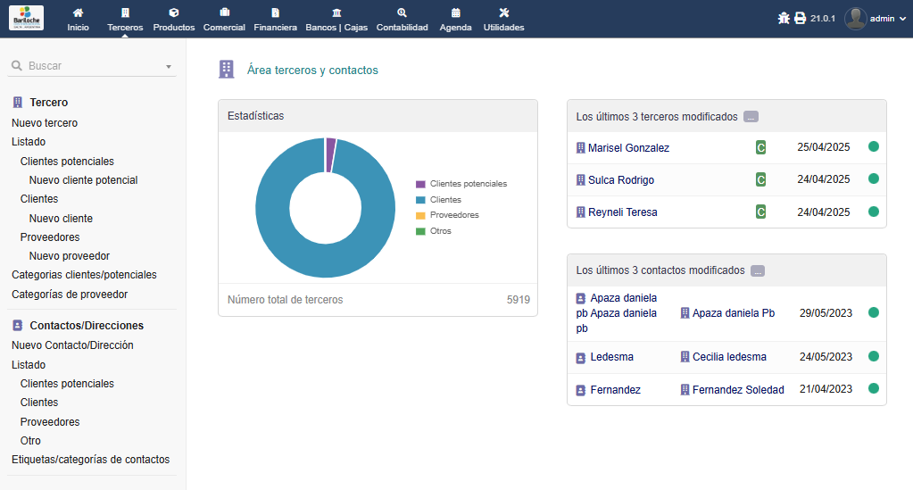 Módulo de Gestión de Clientes CRM - Seguimiento de oportunidades de venta